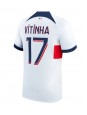 Paris Saint-Germain Vitinha #17 Venkovní Dres 2023-24 Krátký Rukáv